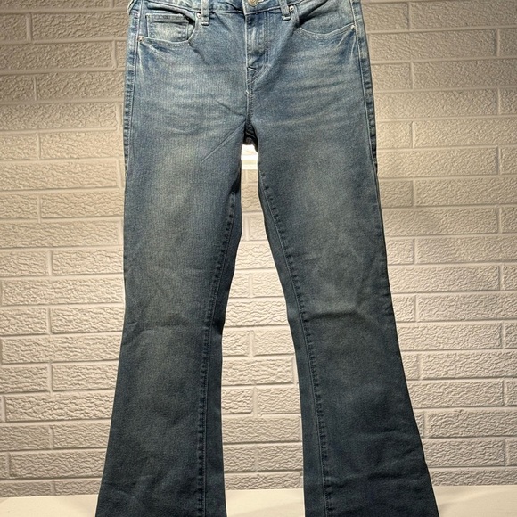True Religion Blue Flare Wide Leg Jeans - Picture 1 of 5